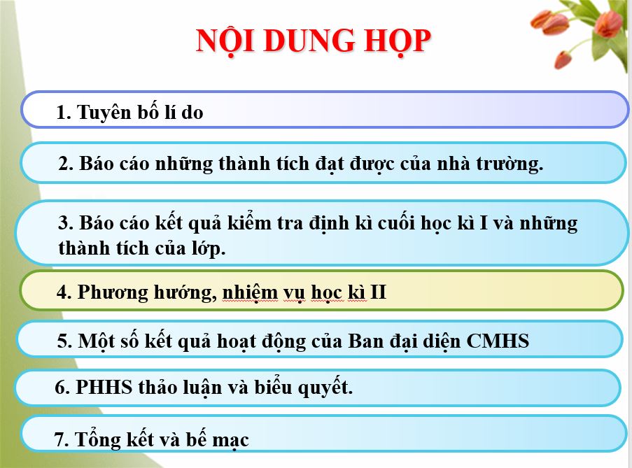 PowerPoint họp phụ huynh trực tuyến