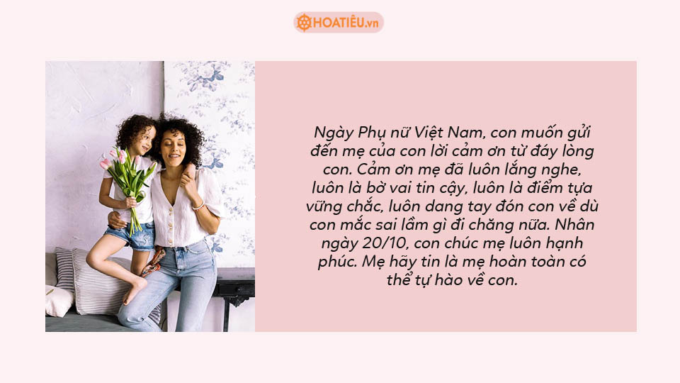 Thiệp tặng mẹ ngày Phụ nữ Việt Nam